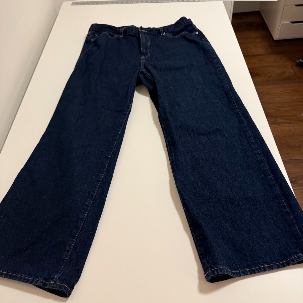 Uniqlo Wide-leg jeans dark wash XL